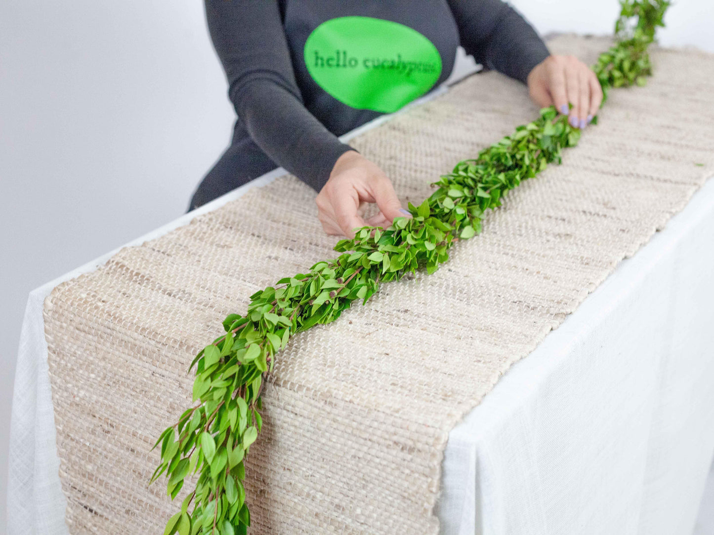 25' Delicate Real Greenery Garland Myrtle - Hello Eucalyptus
