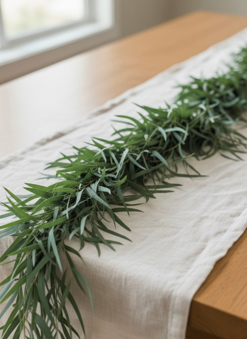 Fresh Feather Eucalyptus Garland