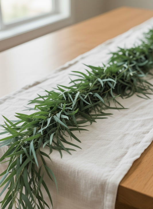Fresh Feather Eucalyptus Garland
