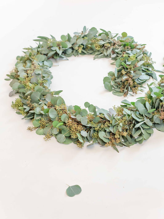 Fresh Seeded Eucalyptus Garland - Hello Eucalyptus 