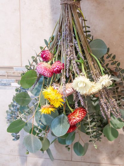 Deluxe Eucalyptus Lavender Straw Flower Shower Bundle *Limited*