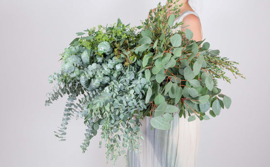 DIY Wedding Eucalyptus Greenery Box